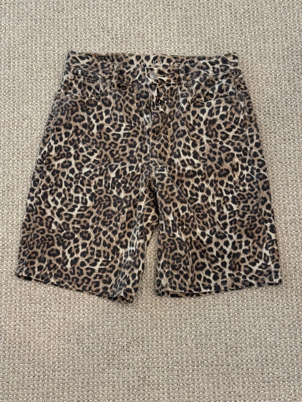 American Eagle Cheetah Jorts